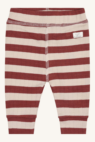 Babyhose (Strickhose) "Luca Fresh", Ziegelrot/Stone - Hust&Claire
