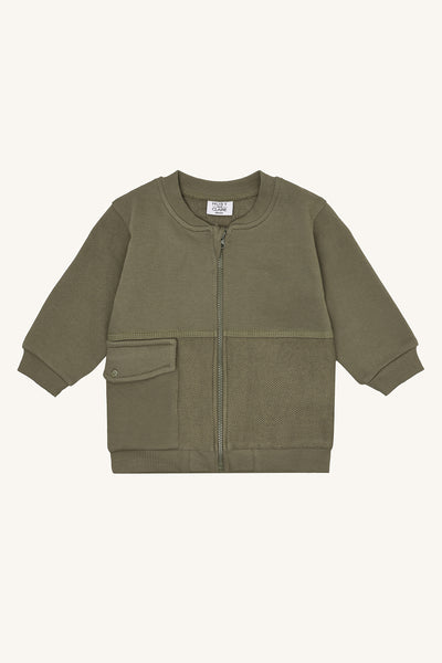 Sweatjacke "Sofus", Grün - Hust&Claire