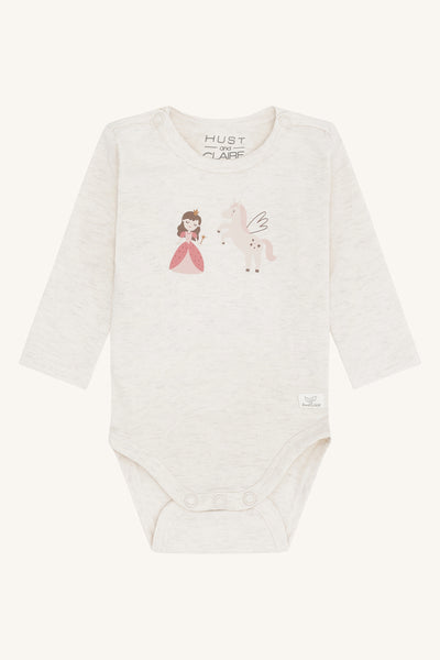 Langarmbody "Bebe Fairy Tale", Prinzessin/Pferd - Hust&Claire