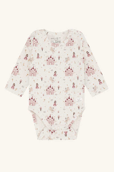 Langarmbody "Bebe", Prinzessinnen/Schlösser - Hust&Claire