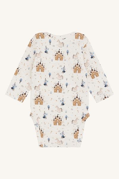 Langarmbody "Bebe", Ritter/Burg - Hust&Claire