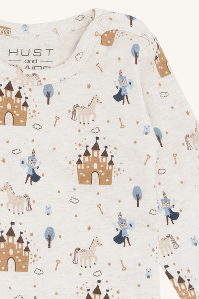 Langarmbody "Bebe", Ritter/Burg - Hust&Claire