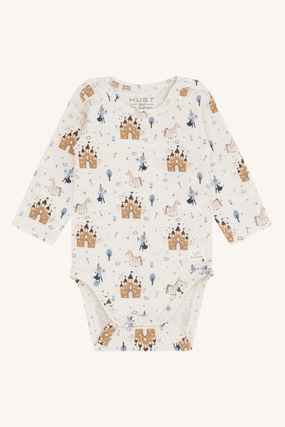 Langarmbody "Bebe", Ritter/Burg - Hust&Claire