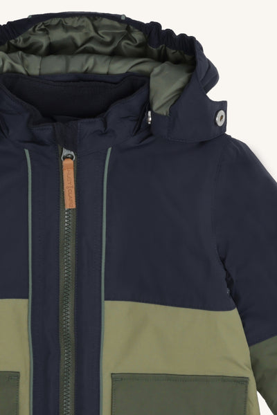 Winterjacke "Obi", More Navi (Marineblau/Grün) - Hust&Claire