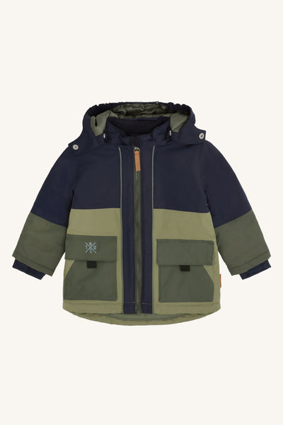 Winterjacke "Obi", More Navi (Marineblau/Grün) - Hust&Claire