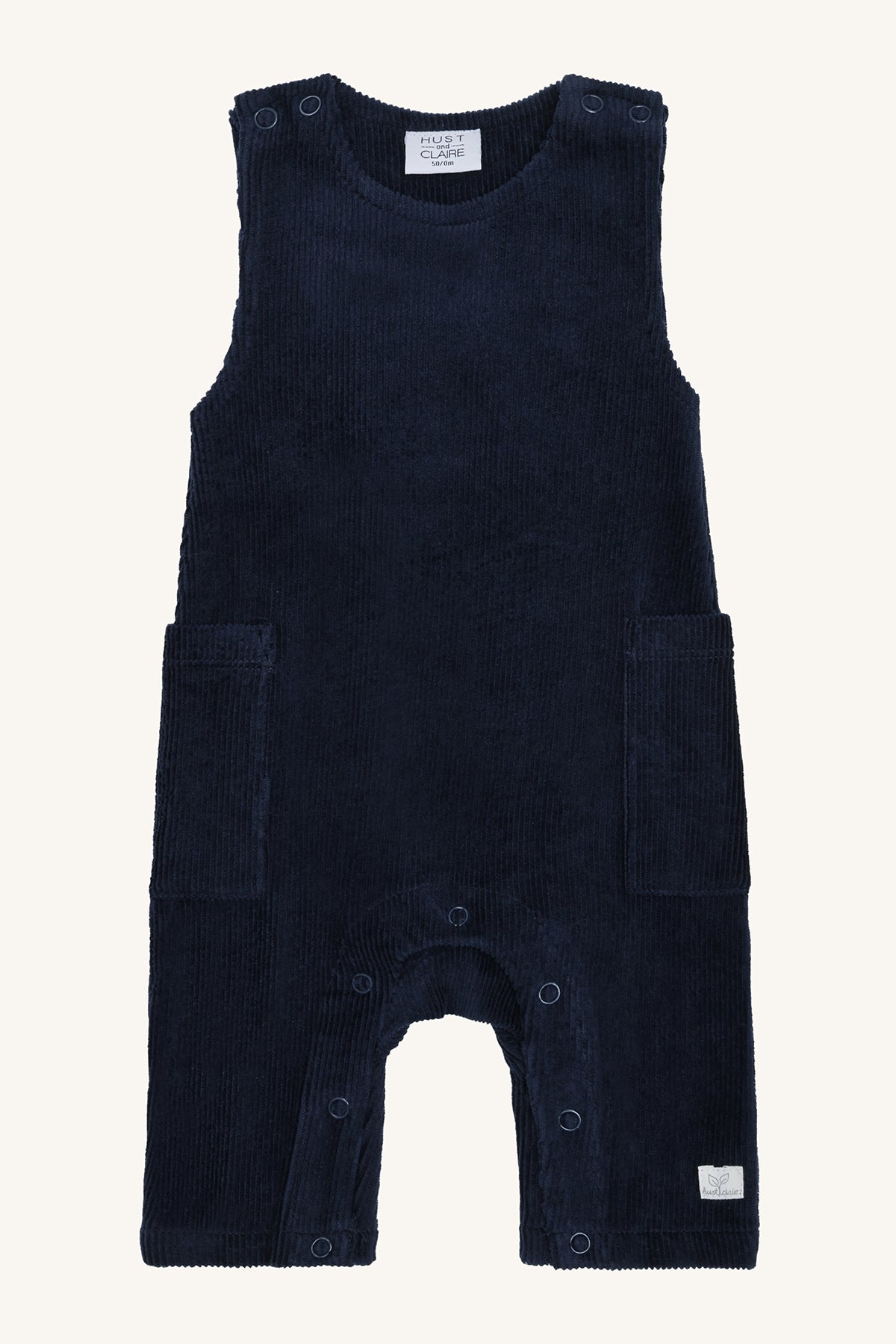 Latzhose "Mem", Feincord (Nicki), Marineblau - Hust&Claire