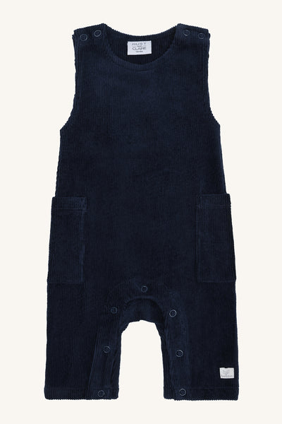 Latzhose "Mem", Feincord (Nicki), Marineblau - Hust&Claire