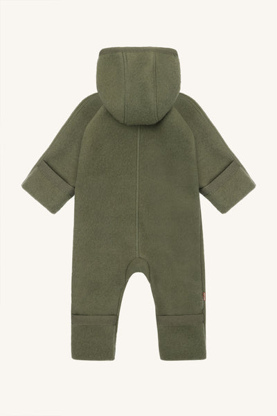Wollfleece-Overall "Mevi", Turtle-Grün - Hust&Claire