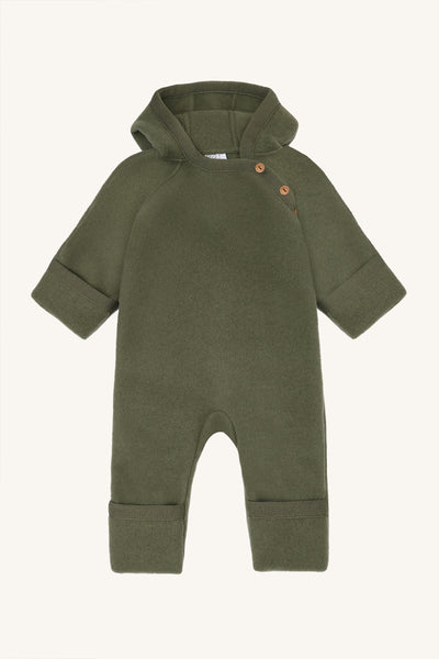 Wollfleece-Overall "Mevi", Turtle-Grün - Hust&Claire