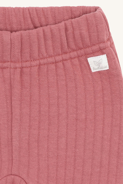 Legging "Guido Elephant" mit Elefanten-Stickerei, Dry Rose  - Hust&Claire