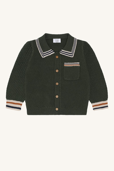 Strickjacke/Polo-Cardigan "Charli", Deep Ivy - Hust&Claire