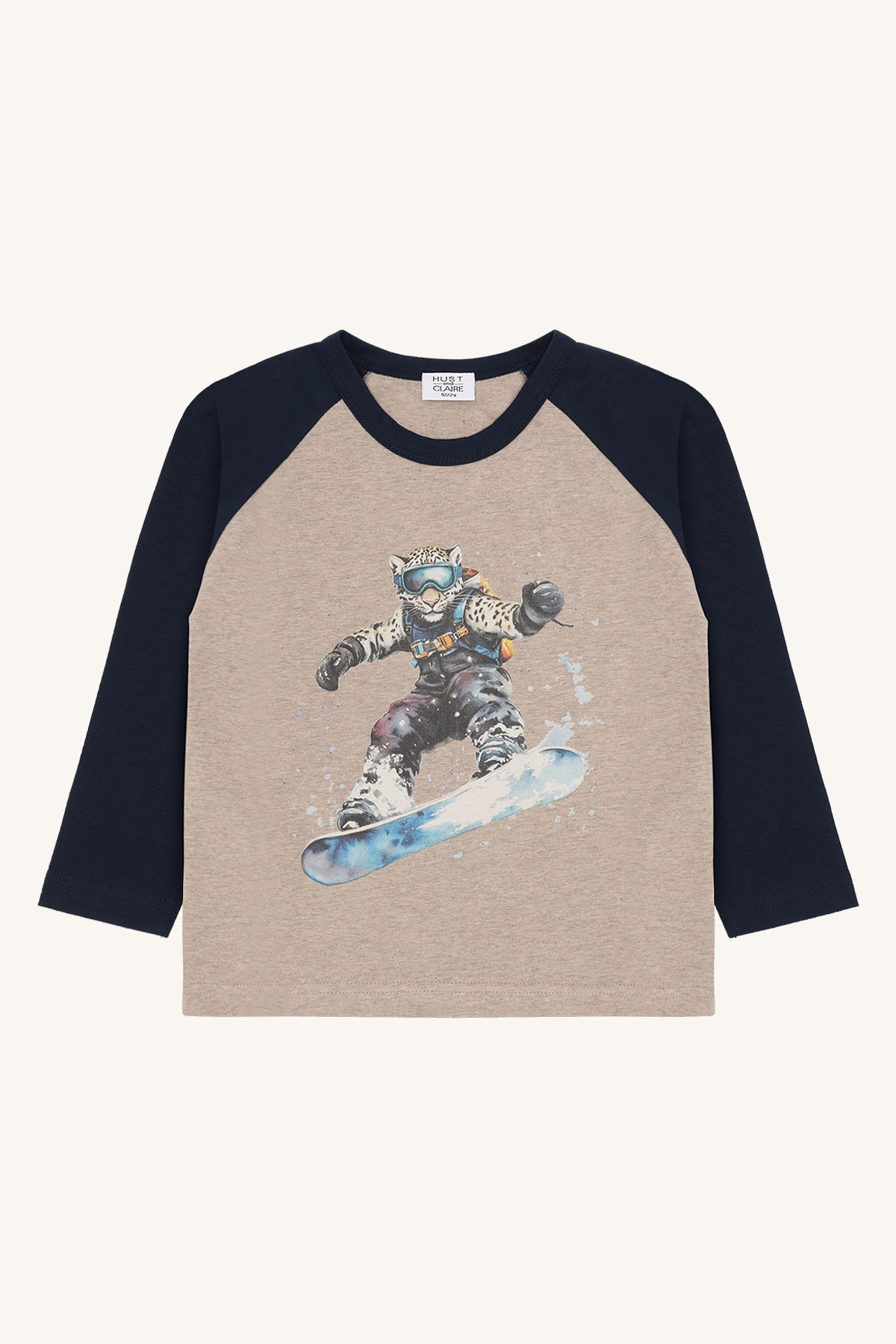 Langarmshirt/Longsleeve "Anton Snowleopard" - Hust&Claire