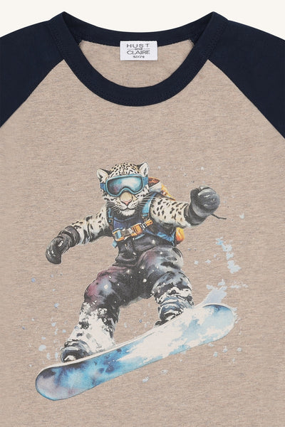 Langarmshirt/Longsleeve "Anton Snowleopard" - Hust&Claire