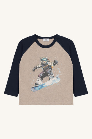 Langarmshirt/Longsleeve "Anton Snowleopard" - Hust&Claire