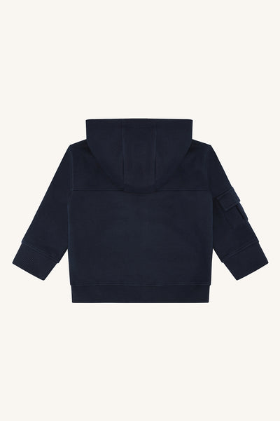 Sweatjacke "Sejer", Marineblau (More Navy) - Hust&Claire