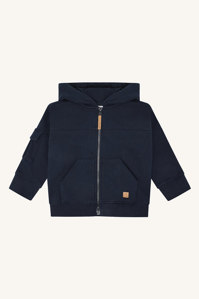 Sweatjacke "Sejer", Marineblau (More Navy) - Hust&Claire