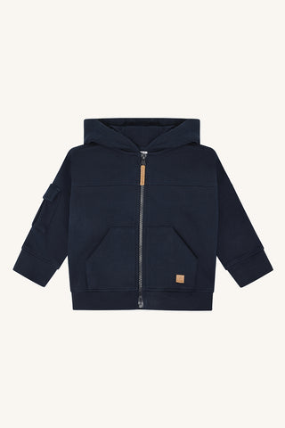 Sweatjacke "Sejer", Marineblau (More Navy) - Hust&Claire