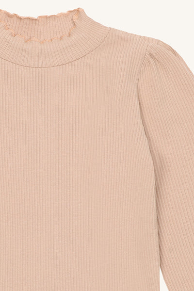 Langarmshirt/Longsleeve "Amma", Bisquit (Hellbeige) - Hust&Claire