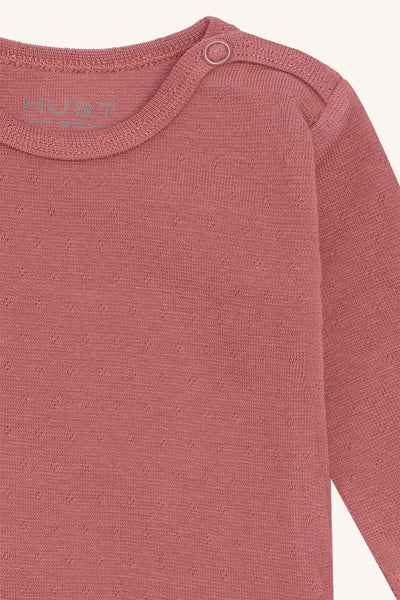 Langarmbody "Bam", Dry Rose - Hust&Claire