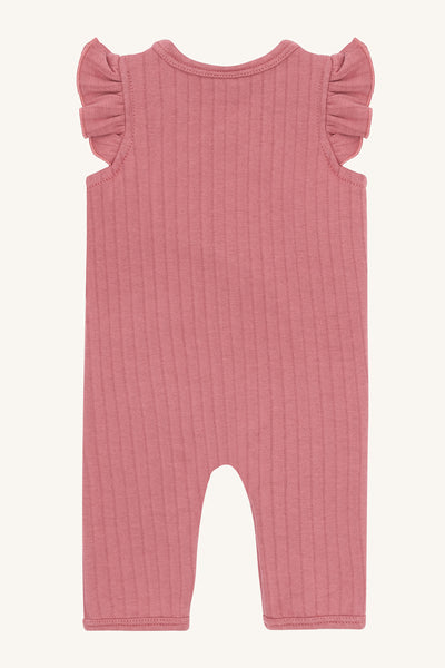 Latzhose "Miles" mit Elefanten-Stickerei, Dry Rose - Hust&Claire