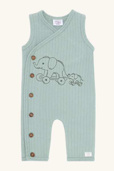 Latzhose "Miles" mit Elefanten-Stickerei, Iceberg - Hust&Claire