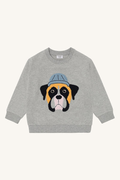 Sweatshirt "Sejer" mit Hunde-Applikation - Hust&Claire