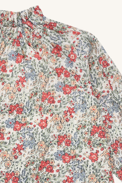 Leichtes Langarmkleid "Karoline", geblümt - Hust&Claire
