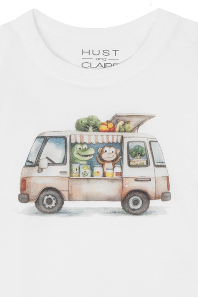 Langarmbody "Billy", Vegie Truck (Gemüselaster) - Hust&Claire