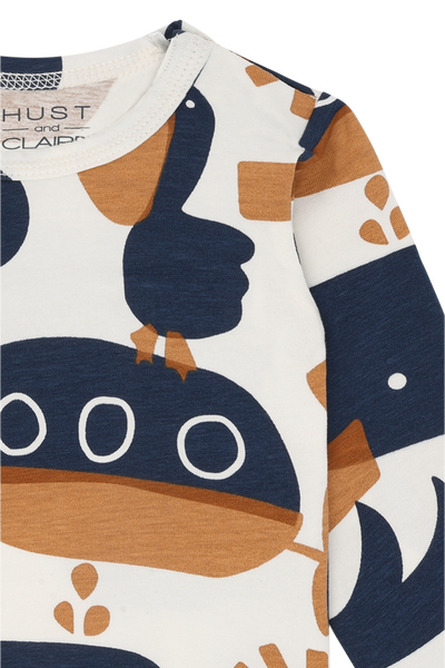 Langarmbody "Billy", Oceanlife - Hust&Claire