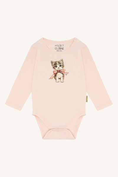 Langarmbody "Britt", Katzen-Print - Hust&Claire