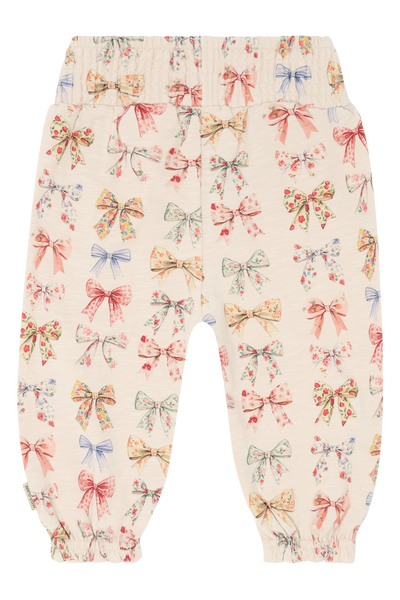 Leichte Hose "Trine Big Bows", Schleifchen-Print - Hust&Claire