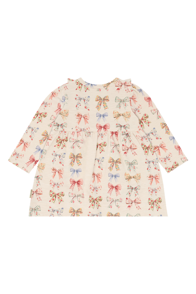 Body-Kleid "Kristi Big Bows", Schleifchen-Print - Hust&Claire
