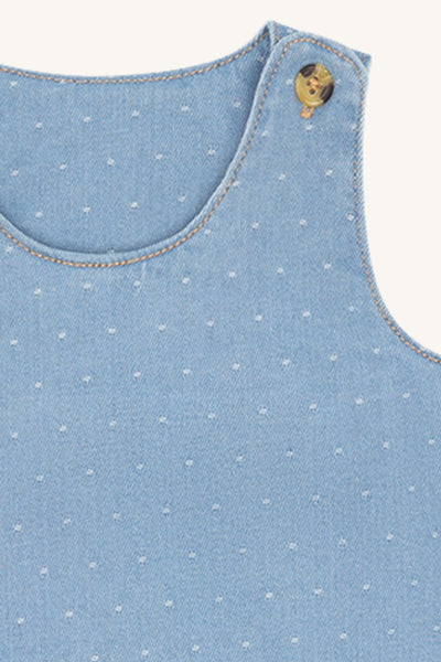 Weicher Jeans-Latzrock "Kis Dotty" - Hust&Claire