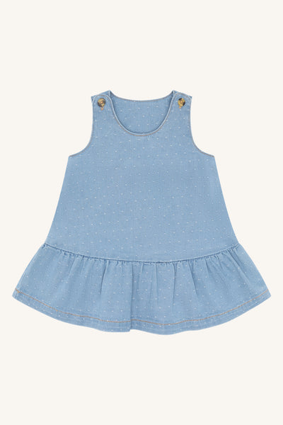 Weicher Jeans-Latzrock "Kis Dotty" - Hust&Claire