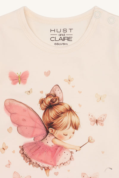Langarmshirt/Longsleeve "Anna Baby Fairy" mit Elfen-Print - Hust&Claire