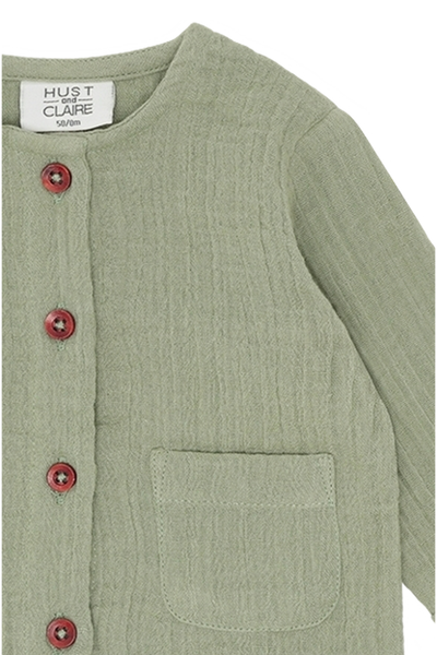 Babyjacke Chai, Musselin, Light Green - Hust&Claire