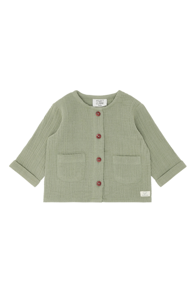 Babyjacke Chai, Musselin, Light Green - Hust&Claire