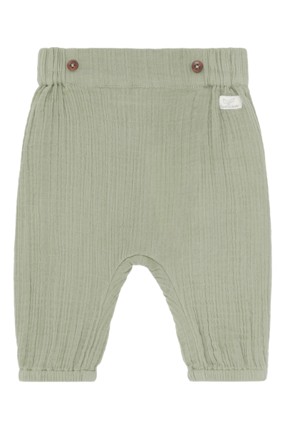 Babyhose Thicco, Musselin, Light Green - Hust&Claire