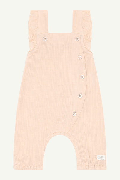 Latzhose Melik, Musselin, Puderrosa (Quartz)- Hust&Claire