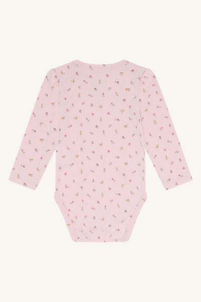 Langarm-Body "Buller Vintage", Bambus - Blümchenmuster - Hust&Claire