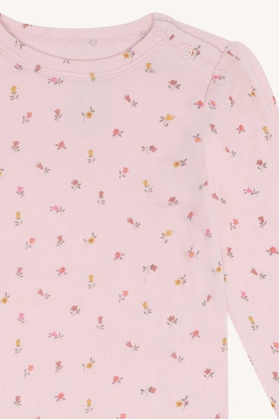 Langarm-Body "Buller Vintage", Bambus - Blümchenmuster - Hust&Claire