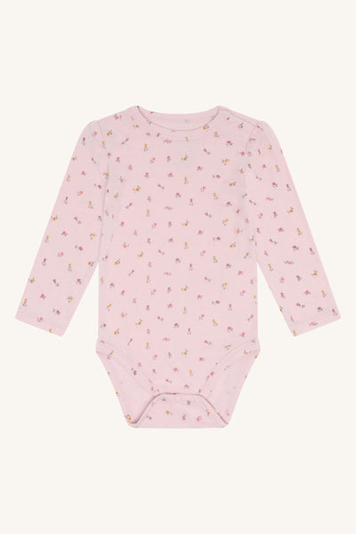 Langarm-Body "Buller Vintage", Bambus - Blümchenmuster - Hust&Claire