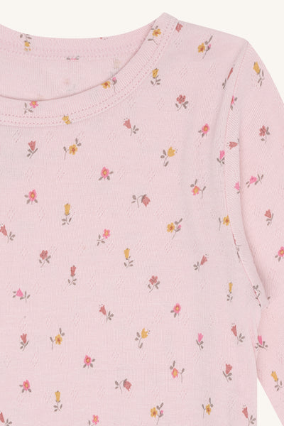 Langarmshirt (Longsleeve) "Austin" mit Blümchen-Print, Bambus - Hust&Claire