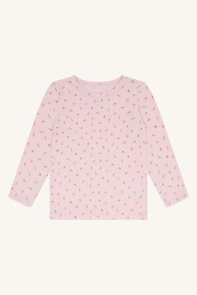 Langarmshirt (Longsleeve) "Austin" mit Blümchen-Print, Bambus - Hust&Claire