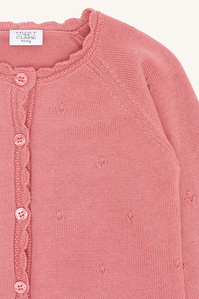Strickjacke Cilja, Rosa (Sorbet) - Hust&Claire