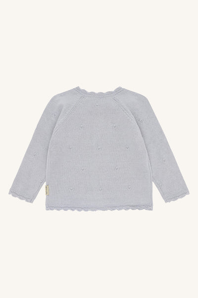 Strickjacke Cilja, Zartes Hellblau (A Bit Blue) - Hust&Claire