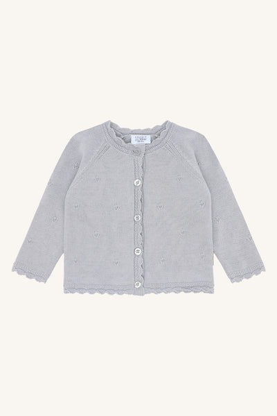 Strickjacke Cilja, Zartes Hellblau (A Bit Blue) - Hust&Claire