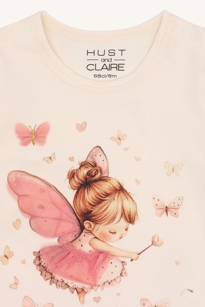Langarmshirt/Longsleeve "Alma Baby Fairy" mit Elfen-Print - Hust&Claire