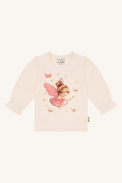 Langarmshirt/Longsleeve "Alma Baby Fairy" mit Elfen-Print - Hust&Claire