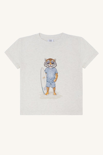 T-Shirt "Arthur Surfer", Tiger-Print - Hust&Claire